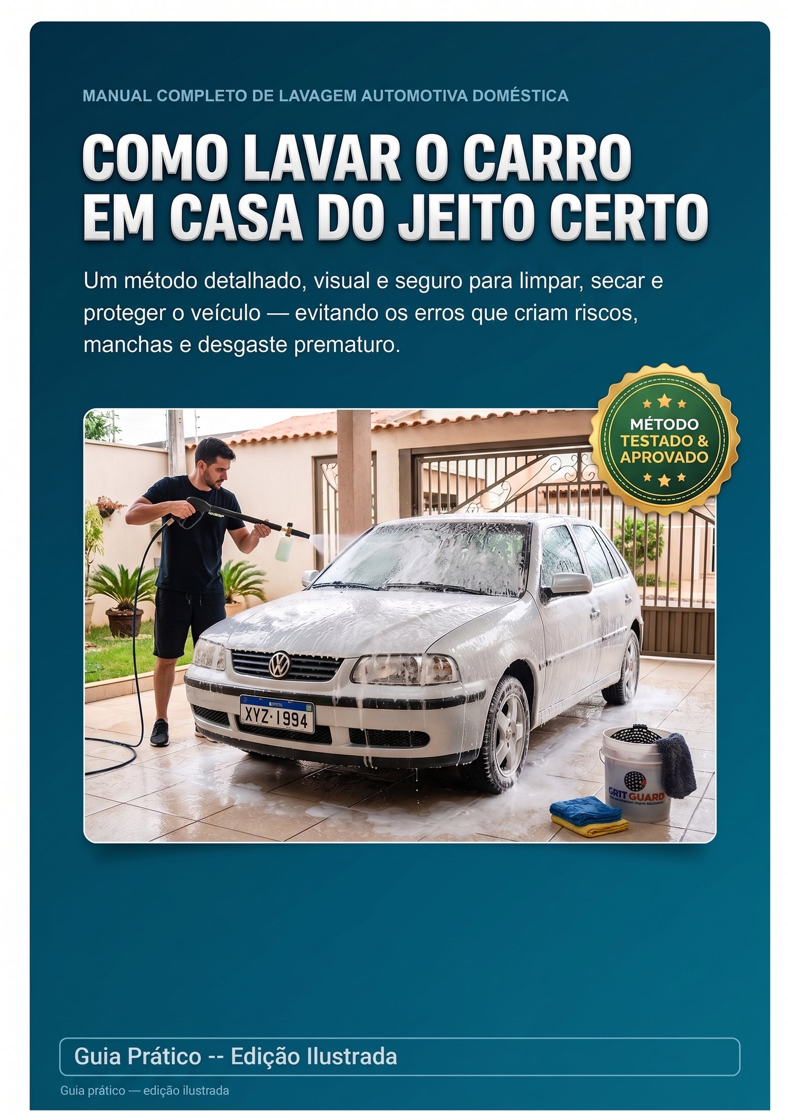Capa do Manual Como lavar o carro em casa do jeito certo